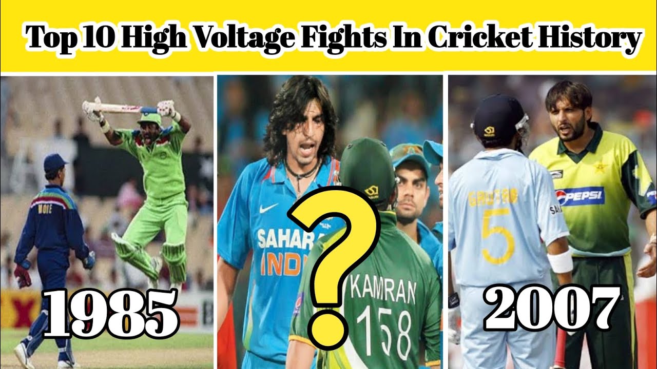 Top 10 High Voltage Fights In Cricket History|Fights In Cricket History ...