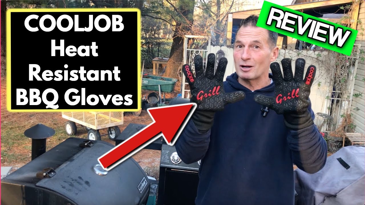 COOLJOB Heat Resistant BBQ Gloves