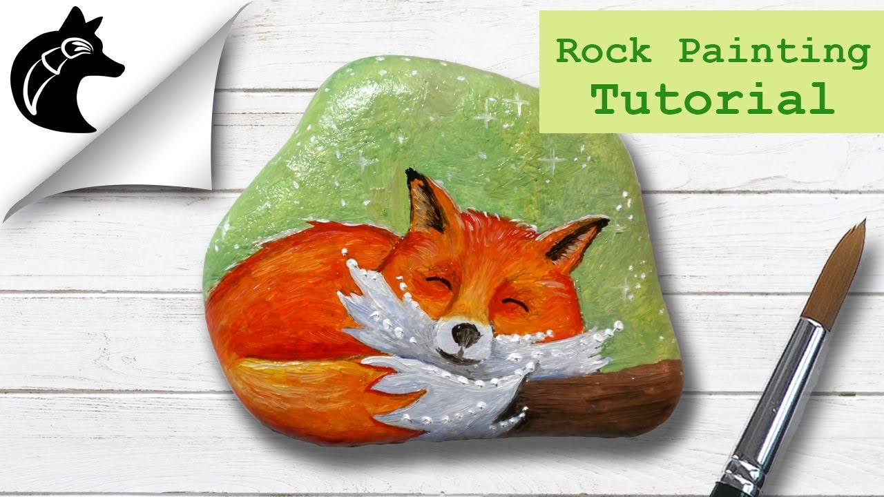 Easy Fox Rock Painting Ideas for Beginners - Ruffles and Rain Boots