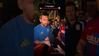 This regular guy managed to interview Messi! 🥹❤️