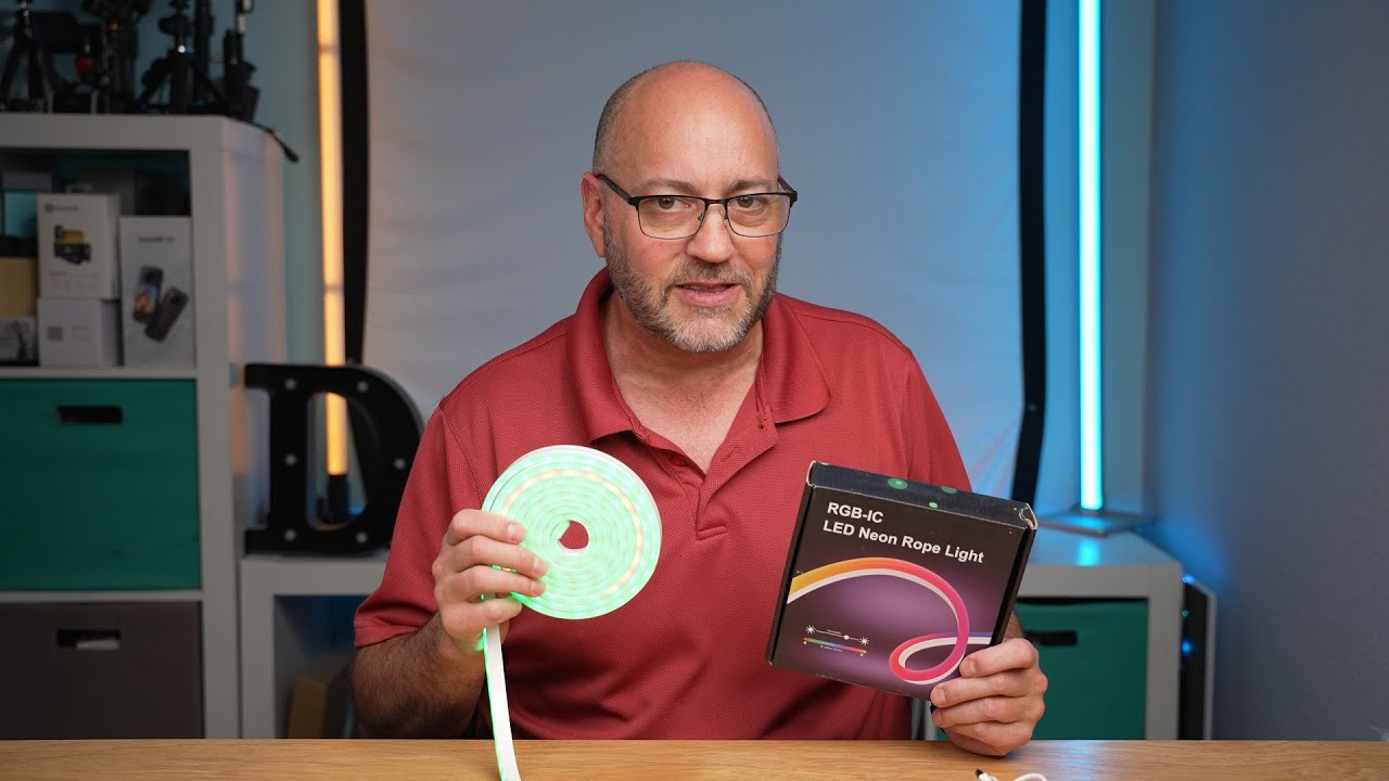 RGB Neon LED Strip Lights with USB Powered for Monitor and tv Backlight