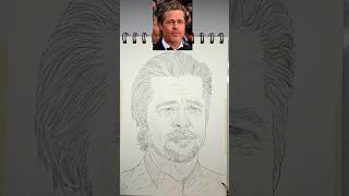 Brad Pitt portrait. Inspired from the movie 'world War Z' #portrait #artdrawing #art #sketch #artist