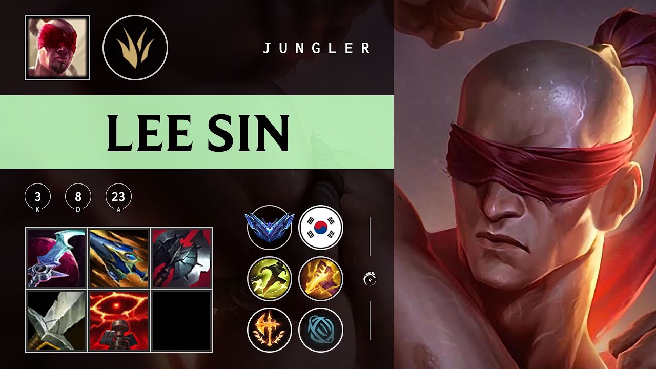 Lee Sin Jungle vs Nidalee - KR Diamond Patch 25.22