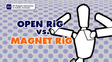 2D Puppet Animation in Adobe Animate- Open Rig vs. Magnet Rig using Flash Power Tools