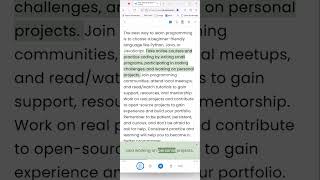ChatGPT answers: What is best way to learn programming?