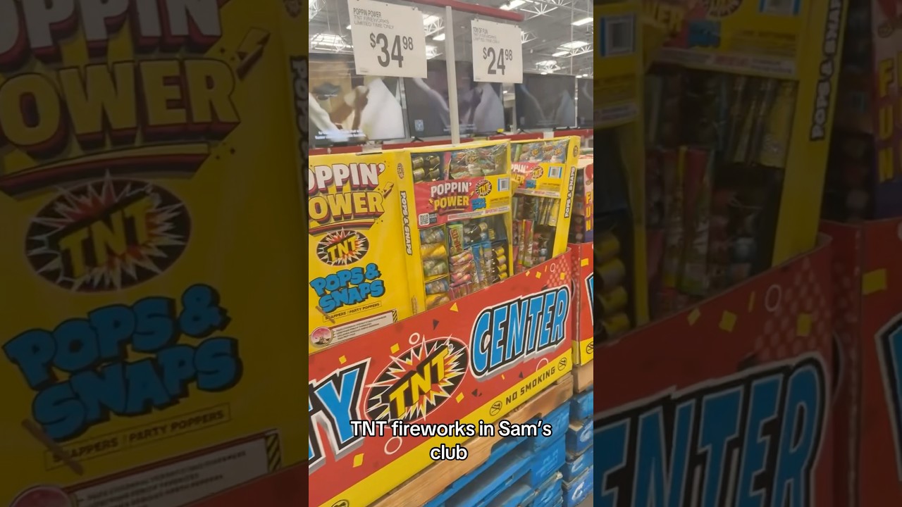 TNT fireworks on Sam’s club in ca 