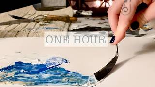1 Hour Palette Knife Relaxation Compilation | No Talking | No Mid Roll Ads | Art ASMR