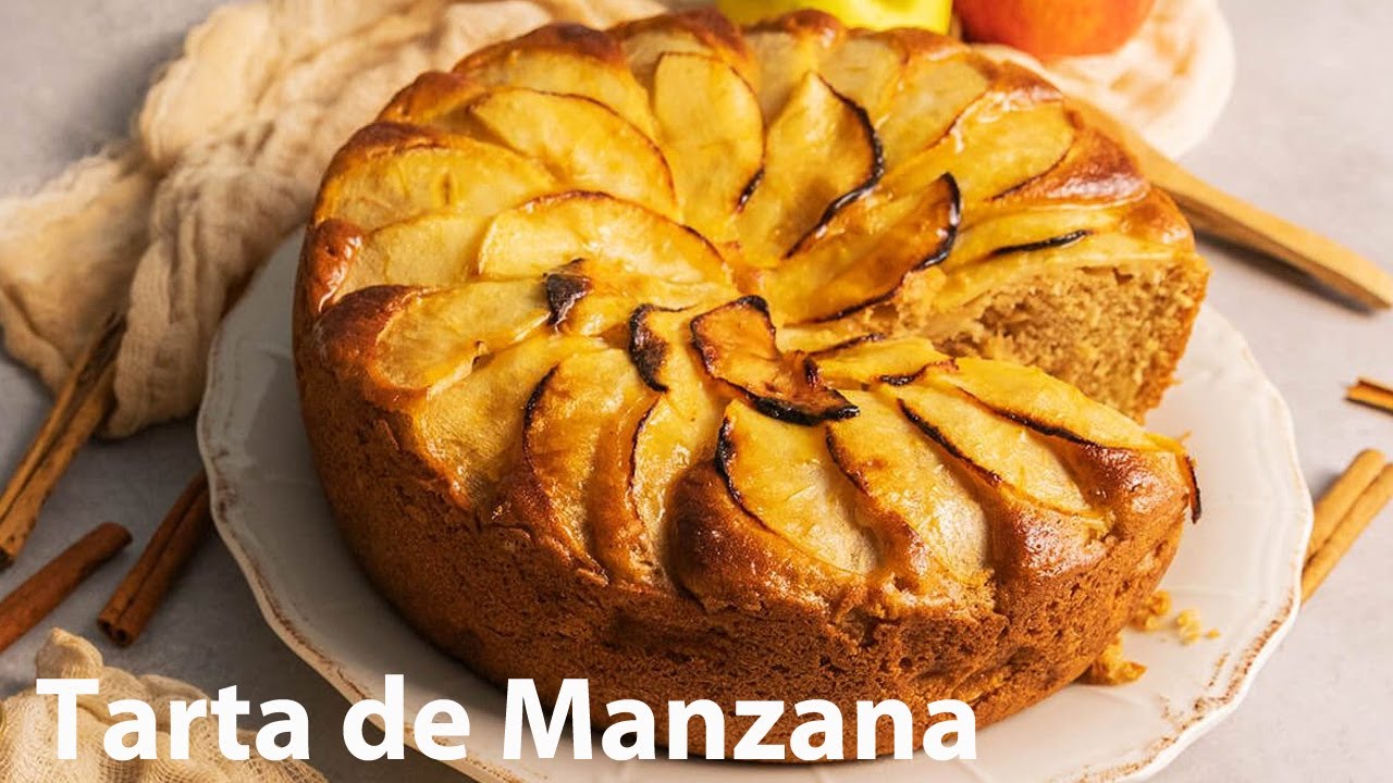 La Tarta de Yogur y de Manzana, una tarta muy sencilla de hacer 🍰🍎