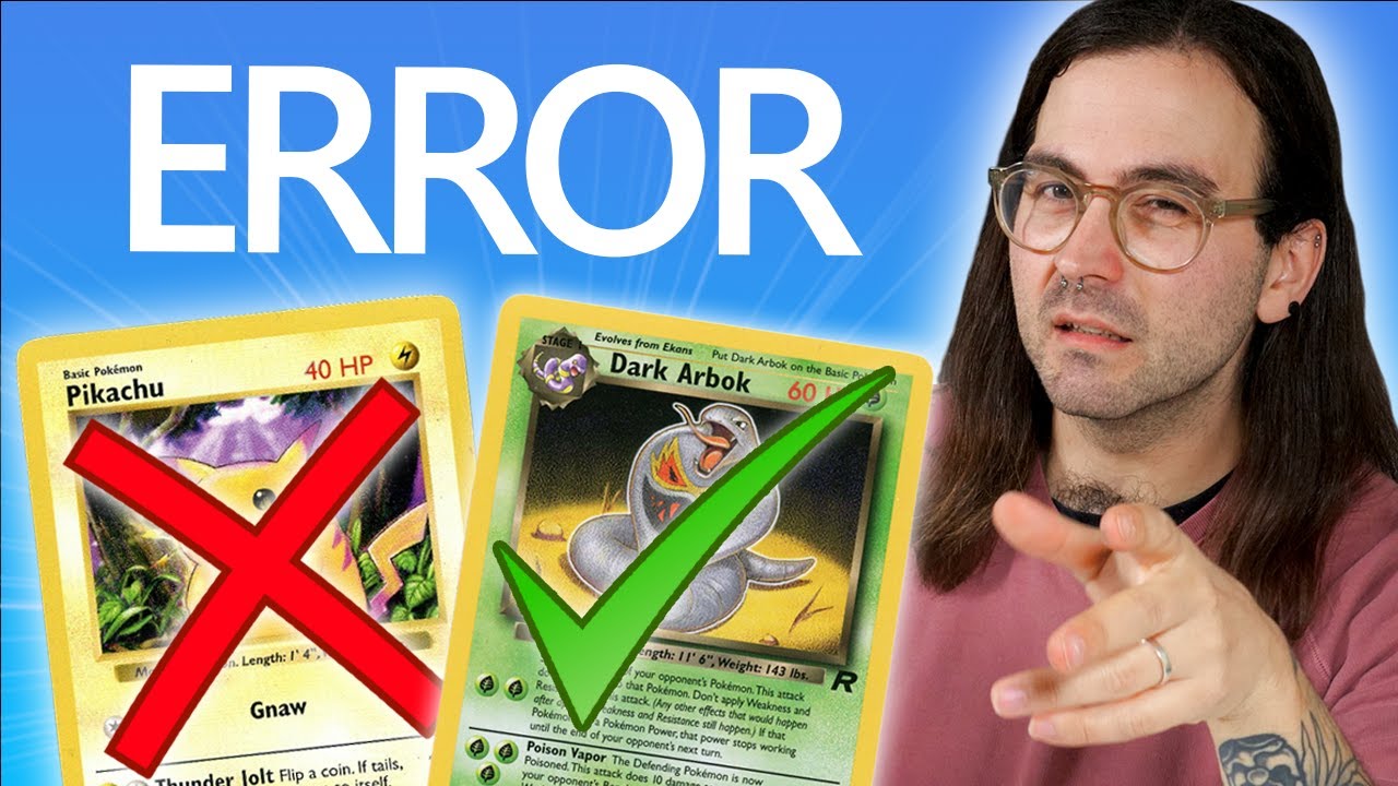 Error Pokemon Cards! Exploring the weird world of Miscuts, Misprints and Printing Errors!