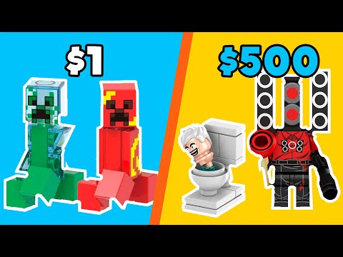 Видео: LEGO МИНИФИГУРКИ за 1$ VS 500$