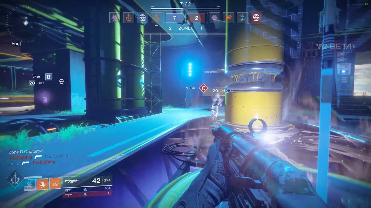 Destiny 2 Crucible speed run game play MAX Settings 60 FPS