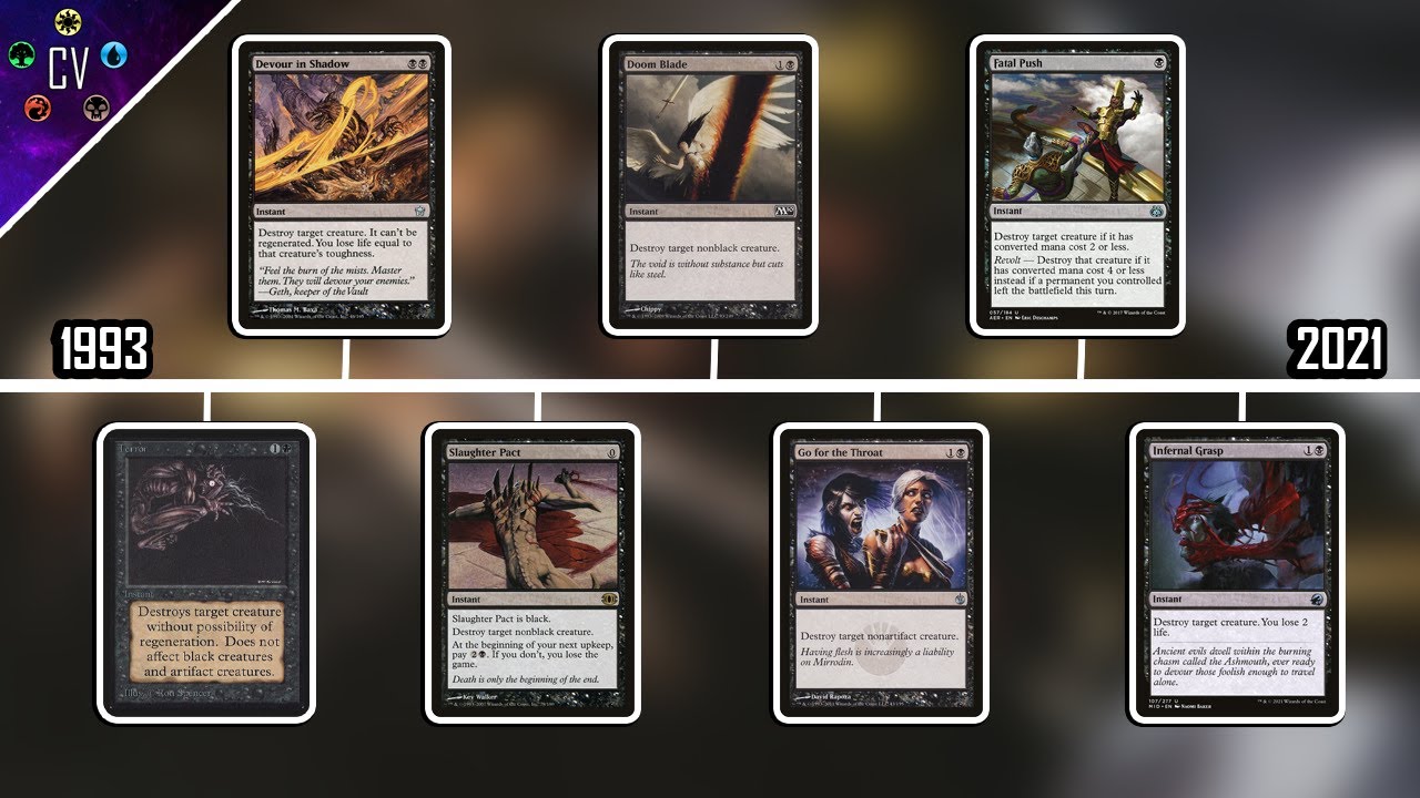 THE EVOLUTION OF CHEAP & FAST BLACK REMOVAL SPELLS OVER THE YEARS 