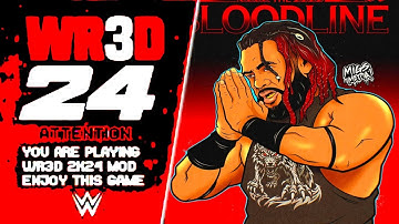 WR3D 2K24 BEST IN THE WORLD MOD RELEASED!! || ALL NEW FEATURES UPDATED ROSTER WR3D NEW MOD