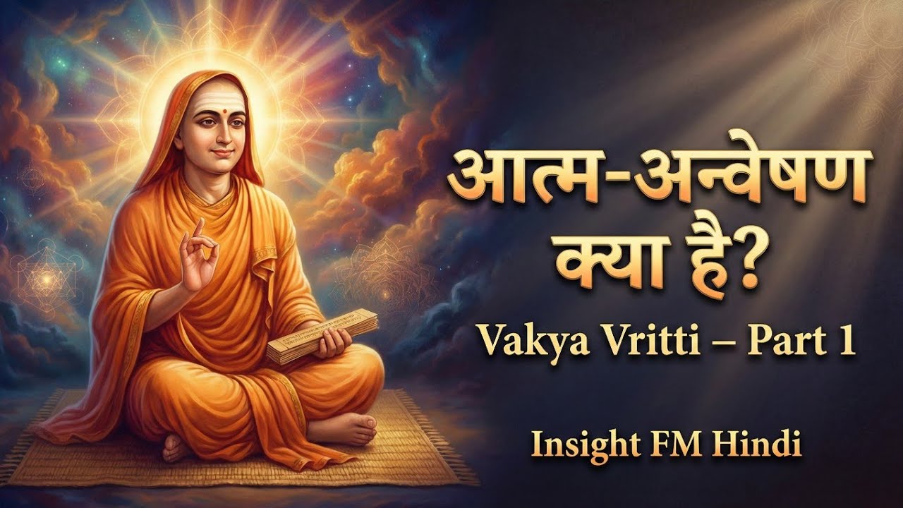 आत्म-अन्वेषण की शुरुआत | Vakya Vritti Part 1 | आदि शंकराचार्य की ज्ञान परंपरा | Insight FM