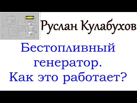 Бестопливный генератор Как это работает и как в это поверить