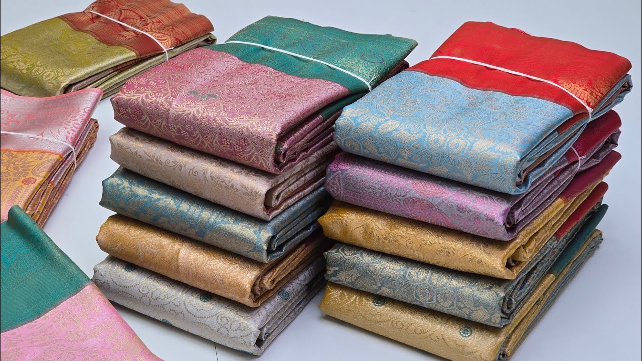 Bridal Budget Friendly Semi Silk Sarees || Reception Look || Gift Sarees Manufacturer || Sirumugai