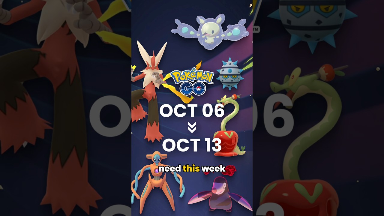 Всё, что вам нужно на этой неделе в Pokémon GO (6–13 октября)