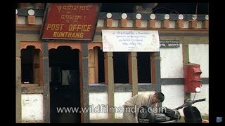 Bumthang Post Office in the 1990s,  Bhutan