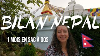12 | Bilan, budget, itinéraire 1 mois au Népal