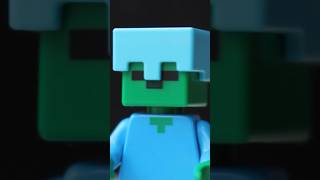 LEGO Minecraft Zombie - Dark Purple Legs, Medium Azure Helmet. 21587 Zombie Dungeon #lego #minecraft