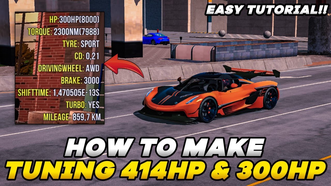car parking tuning tutorial