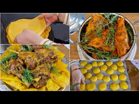 الطريقة الأصلية لإعداد فتات باجة البية سر بنة لحم بالإكليل يذوب في الفم و خبز الفتات Ftet Beja