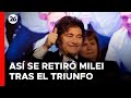 🚨 EN VIVO - ARGENTINA | Javier Milei se retira del búnker tras el triunfo electoral