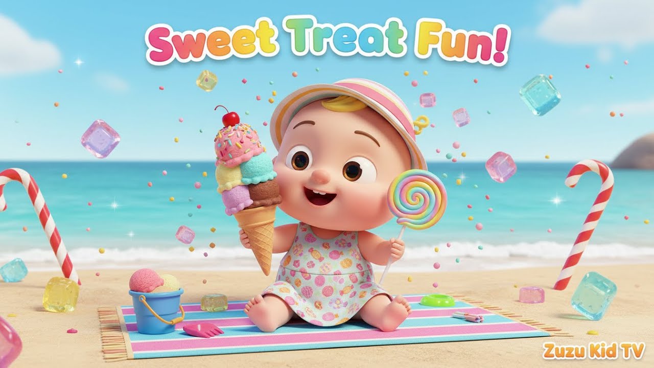 Down By the Bay Ice Cream, Jelly, Lollipop – Nursery Rhyme, Toddler Fun, Snack Adventure with Zuzu