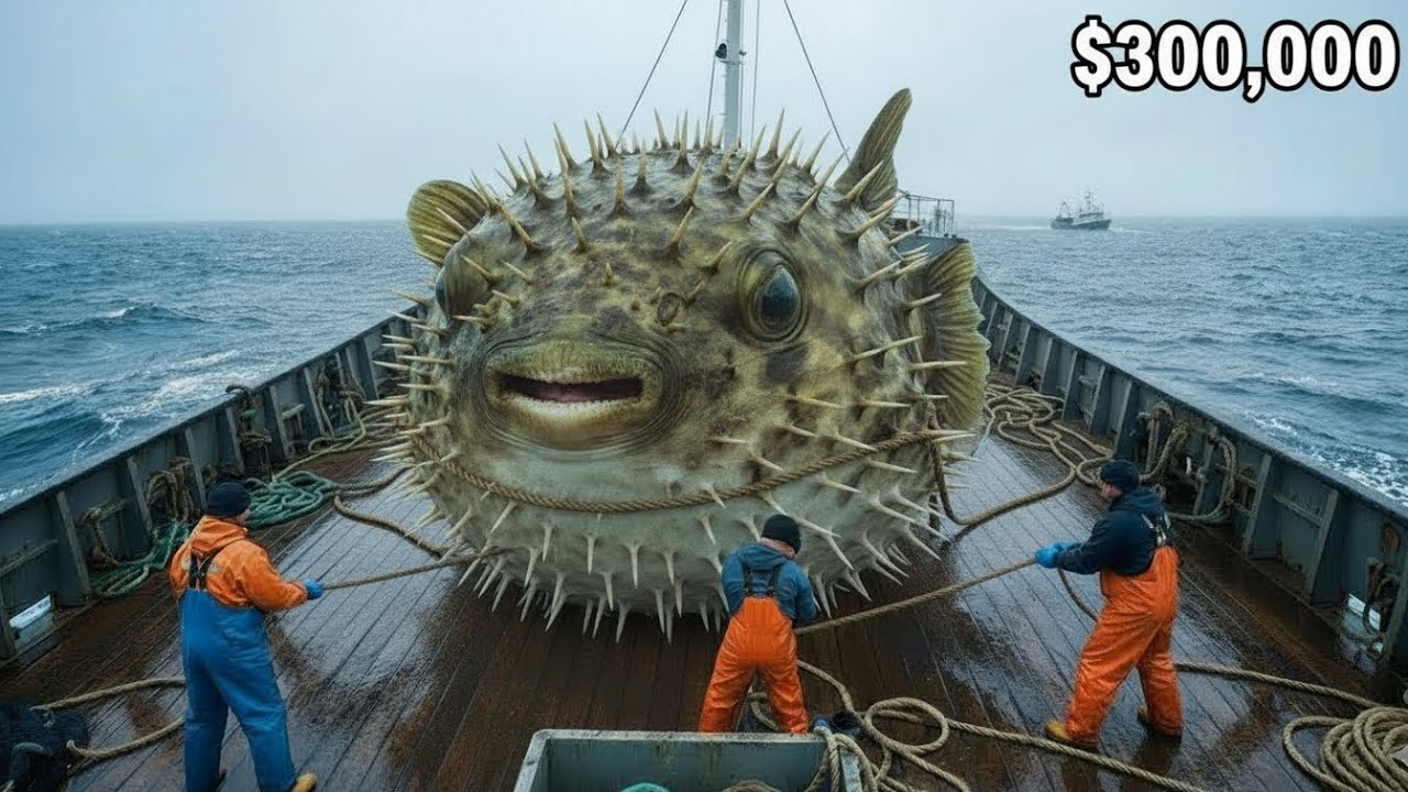 Dangerous $300,000 Pufferfish Catch | Deep Sea Fishing in Japan (Documentary)