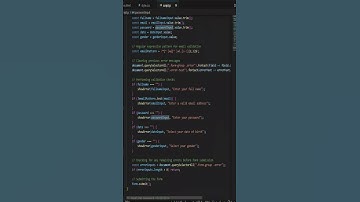How to Create and Validate Form Using JavaScript#shorts