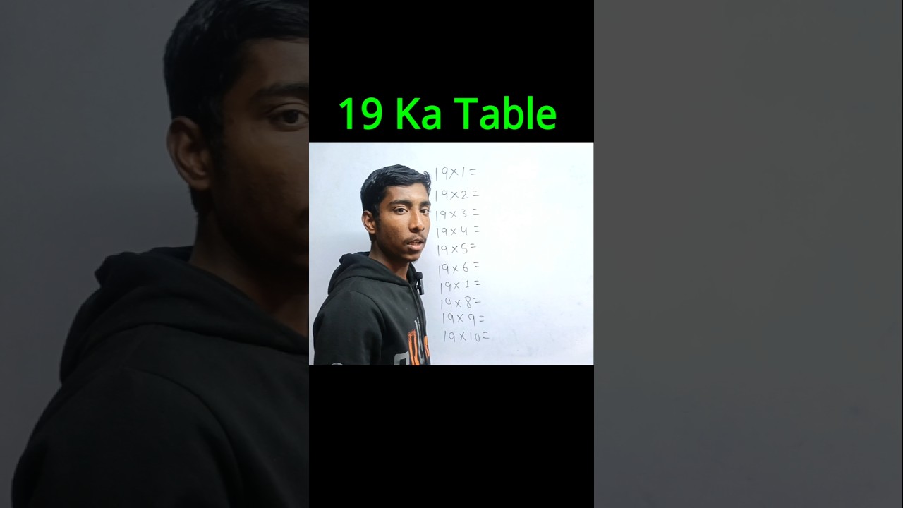 19 Ka Table🔥 