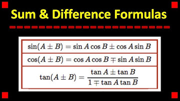 Using the Sum & Difference Formulas in Trig