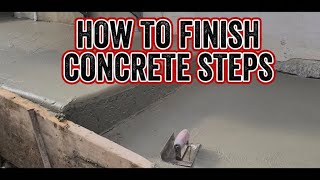 HOW TO FINISH #CONCRETE STEPS