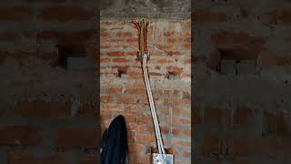 1 Bedroom Wall cutting #wiring #electricalengineering