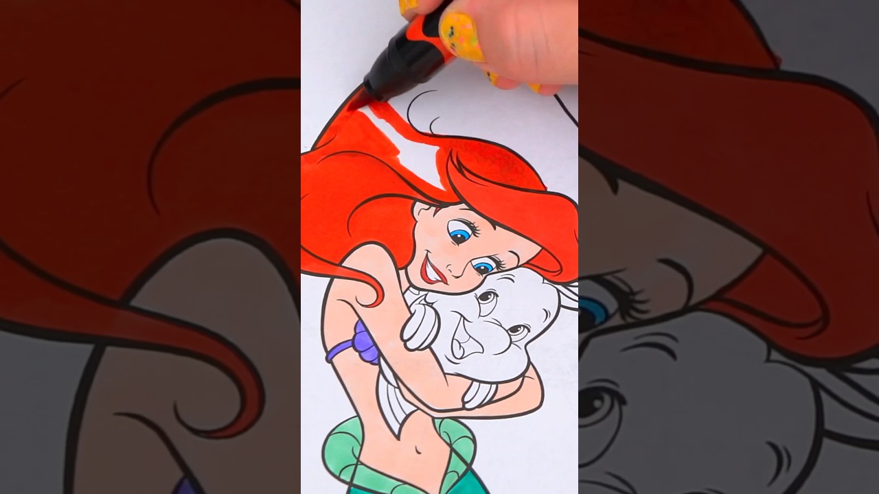 Coloring Ariel 🧜🏻‍♀️ 
