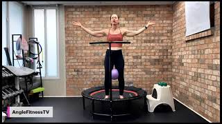 LOW  INTENSITY Rebounding Cardio Sculpt ▶️ Senior Friendly- Beginner Level APPROPRIATE screenshot 4