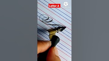 Beautiful letter writing by copperplate nib | #shorts #calligraphy #drawing
