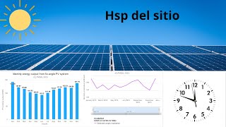 HORA SOLAR PICO HSP en cualquier lugar | PVGIS