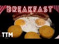How to cook Sausage and Eggs with Polenta in the Toaster Oven
