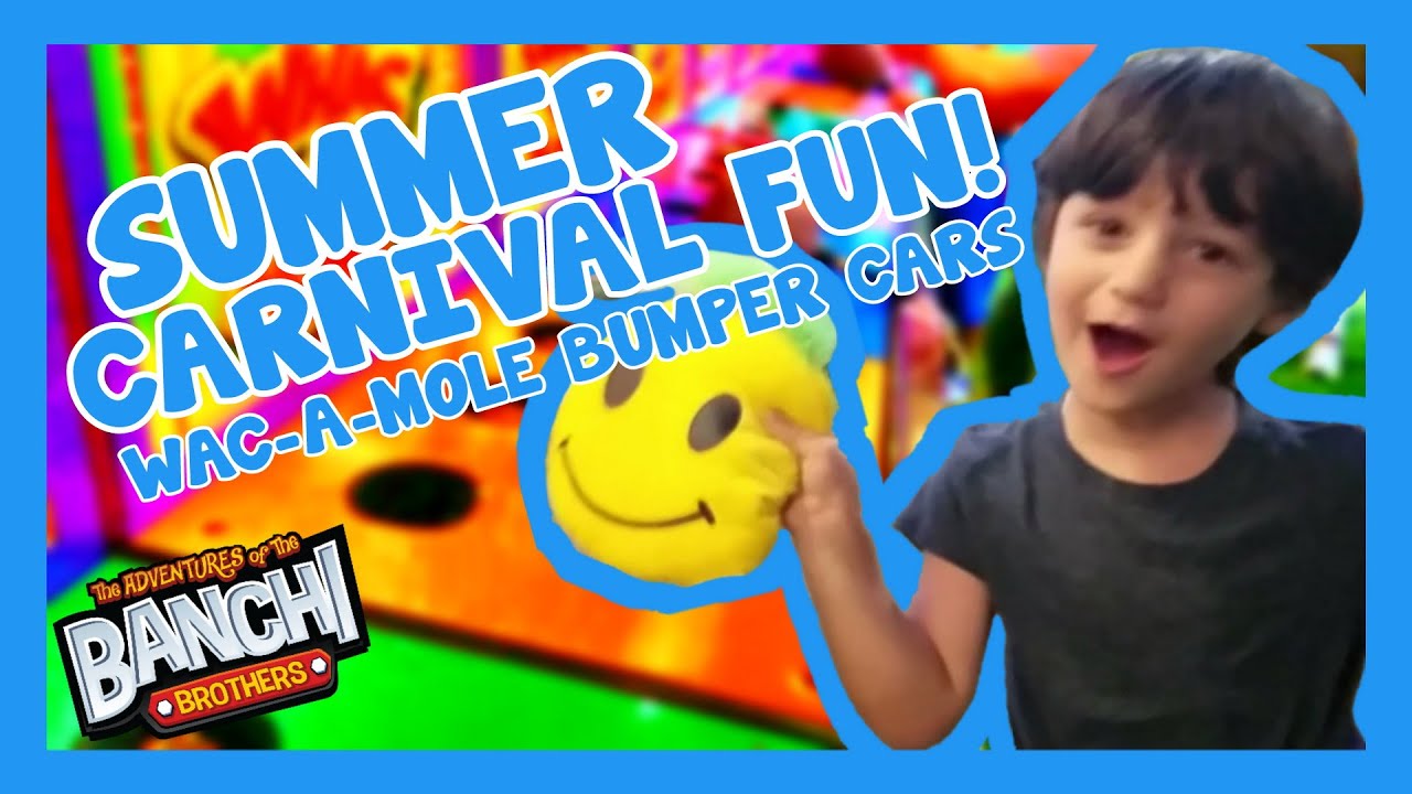 Summer Carnival Fun! Bumper Cars, WacAMole, and Slushies! Banchi