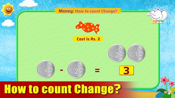 G1 - Module 18 - Exercise 4 - How to count Change | Appu Series | Grade 1 Math Learning