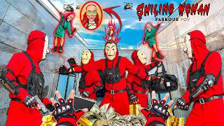 Download Lagu REAL LIFE PARKOUR RUN – ESCAPING SMILING WOMEN IN ABANDONED HOUSE | Chase Pov Horror Film MP3