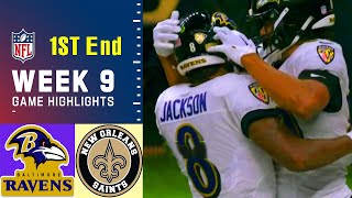 New Orleans Saints vs Baltimore Ravens Highlights 1st (11/7/2022) - Qtr HD | NFL Week 9