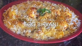 How to make EGG BIRYANI ( Goan Style)
