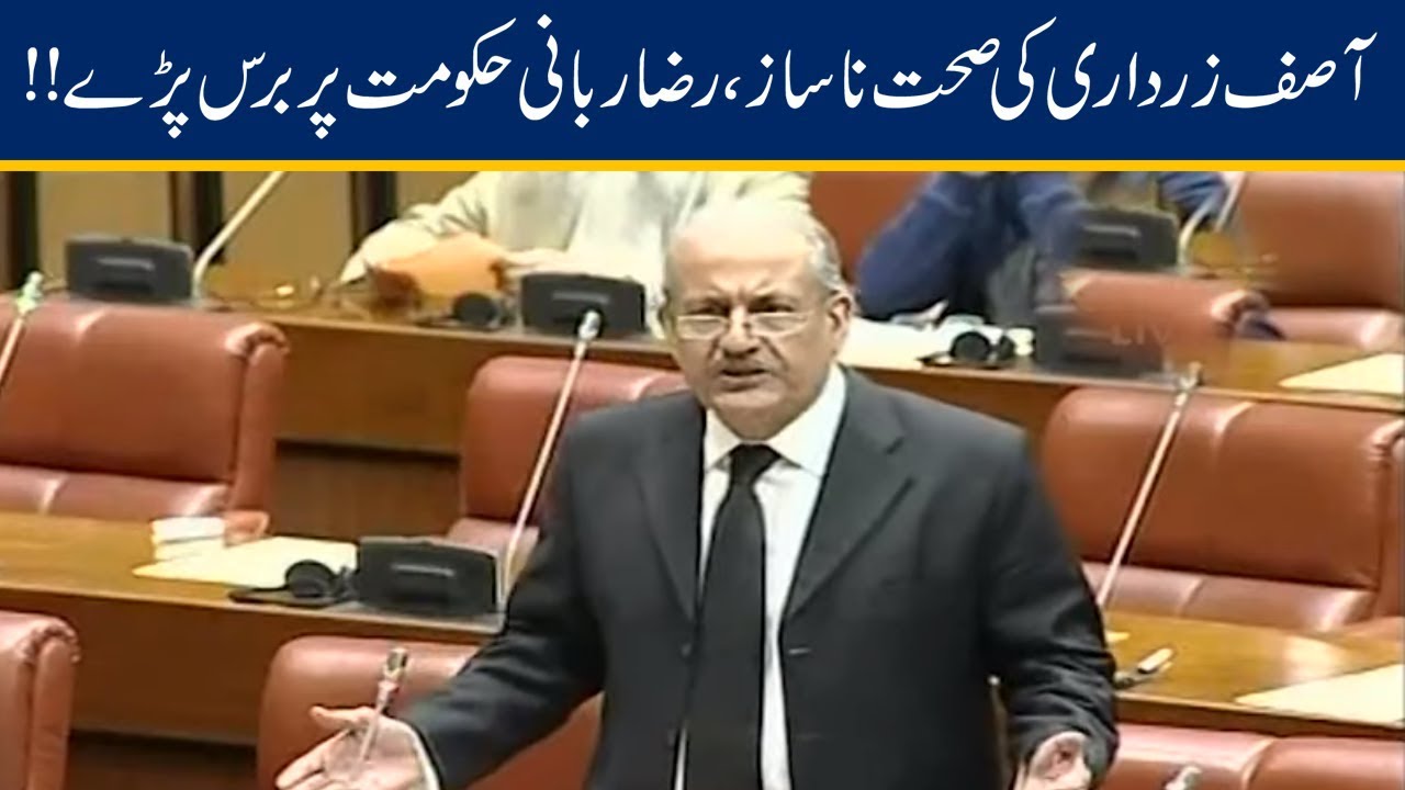 Raza Rabbani Speech On Asif Zardari Health In Senate | 6 Nov 2019