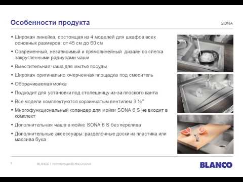 BLANCO SONA - новая серия кухонных моек