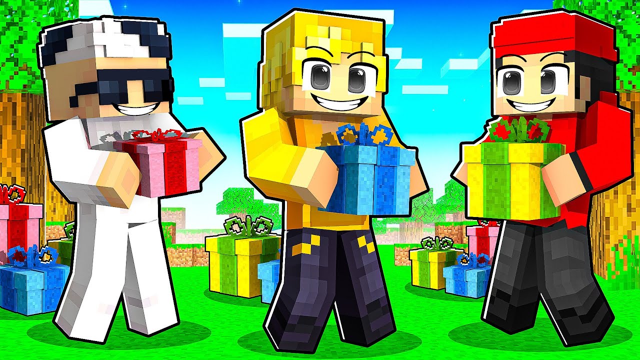 آهدينا بعض هدايا كثير في ماين كرافت 🎁