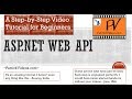 C# ASP.NET Web API 2.2 Made Easy in 2.5 hrs π