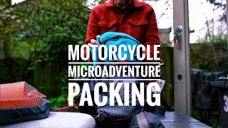 Packing for a motorcycle #microadventure