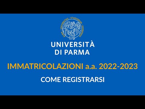 Come registrarsi a.a. 2022/2023